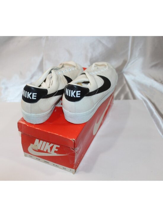 Vintage Nike Shoes Bruin Canvas White / Black Size 8 w/ Original Box main image 7
